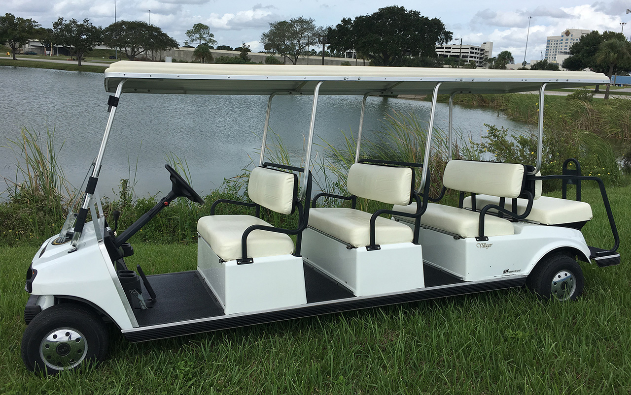 8 Passenger Commercial golf cart rentals