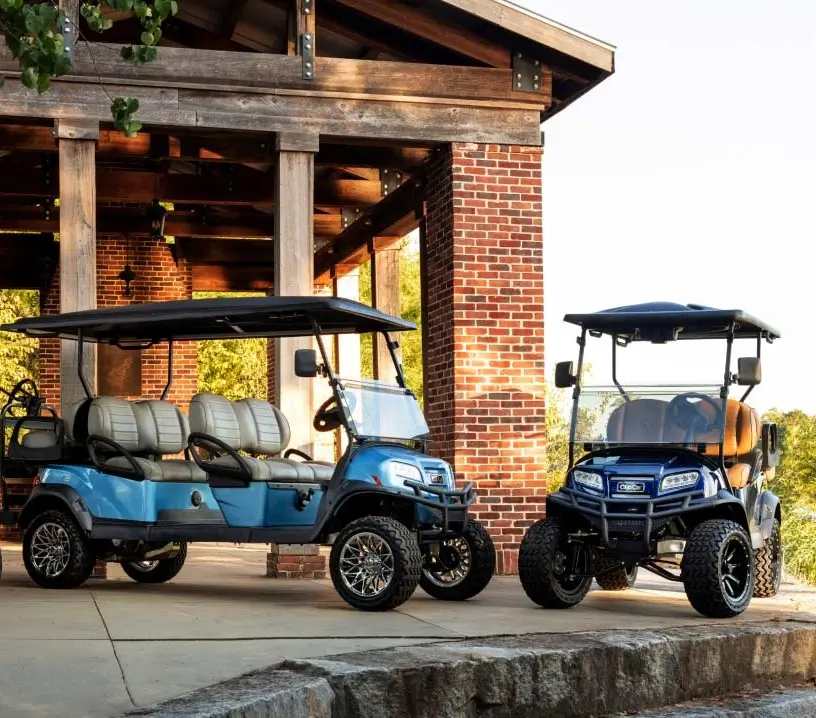 Onward HP Golf Carts in Front of Home